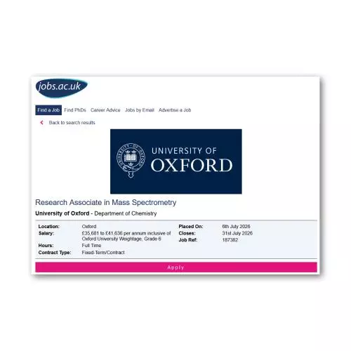 Research Associate advertisement