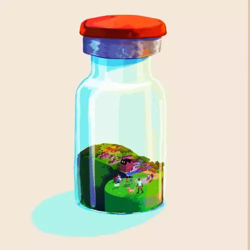 Illustration of a vial