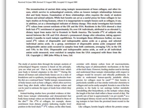 carbon isotope analysis of bulk